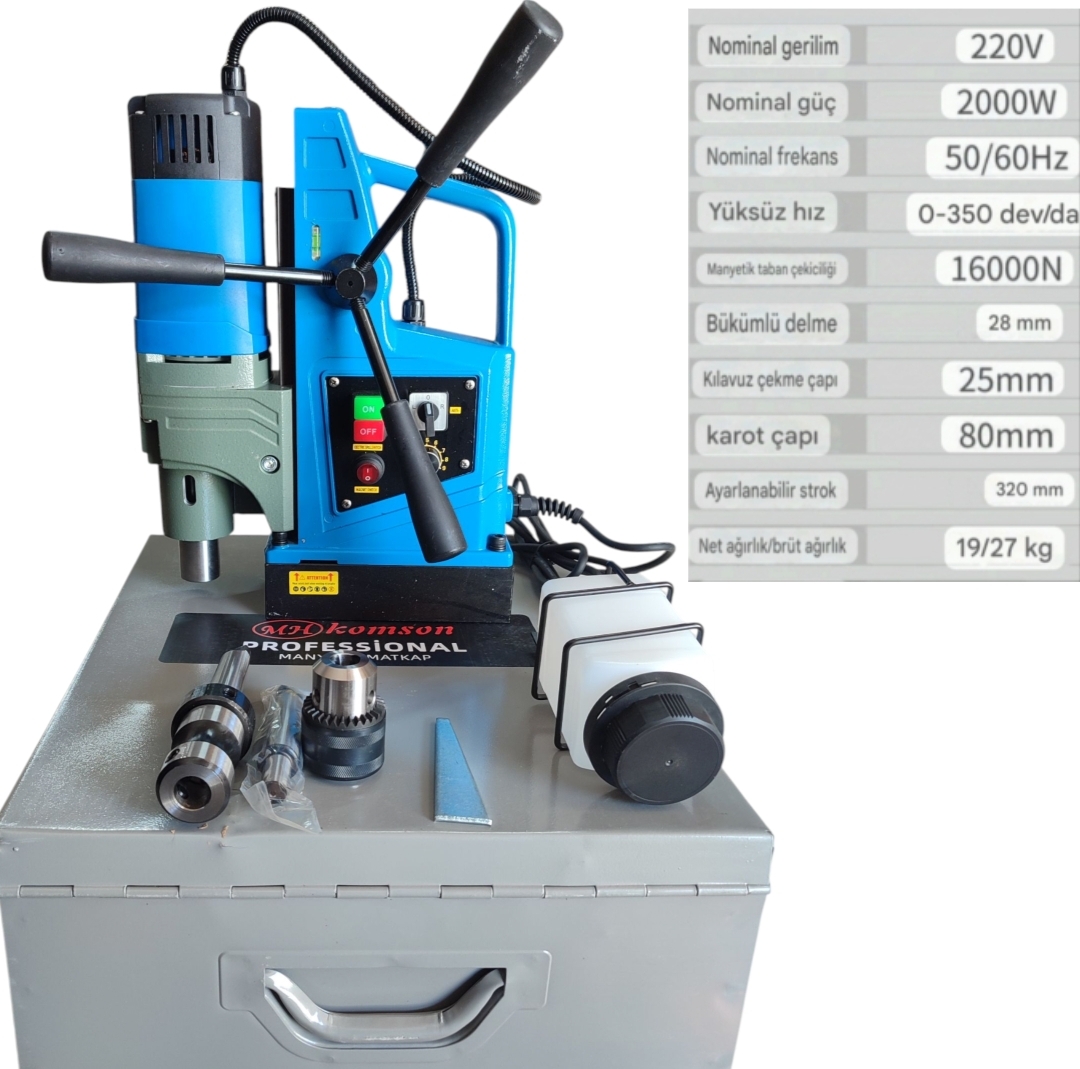 komson manyetik matkap D8880